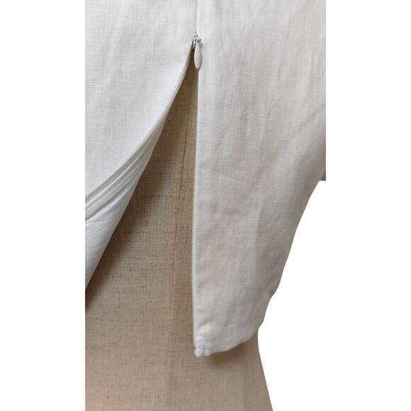 Reformation Niki Belted Linen Two Piece White New - Picture 8 of 9